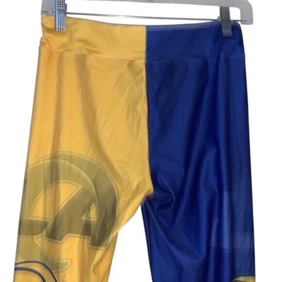 Los Angeles Rams NFL Womens Leggings XL Blue & Gold Sports Apparel Stretch Fit - Picture 6 of 14
